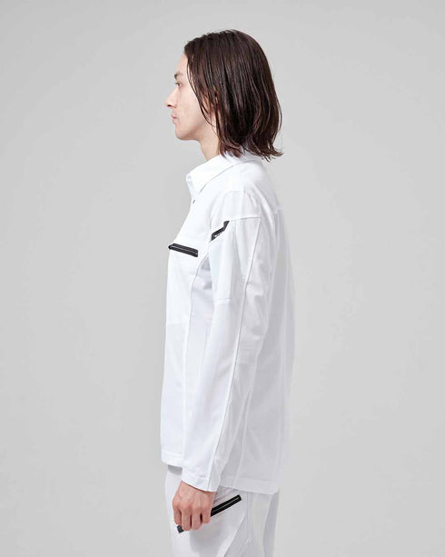 81305 ESワークニットロングポロシャツ